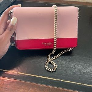 KSNY Pink & Red Spencer chain wallet